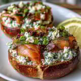 Frühlings Brunch Lachs Bagel