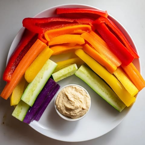 Bunte Gemüse-Sticks Snack