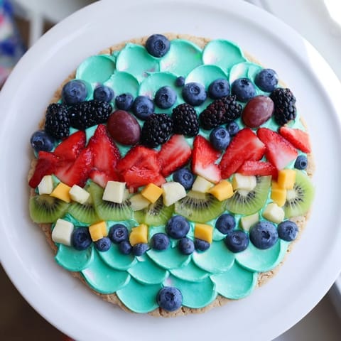 Meerjungfrau Frucht Pizza #84