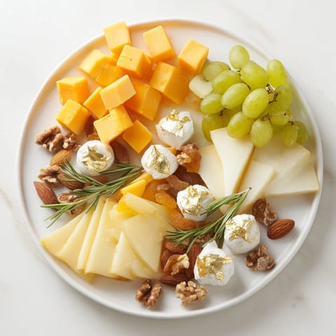 Gold Silber Käse Brett