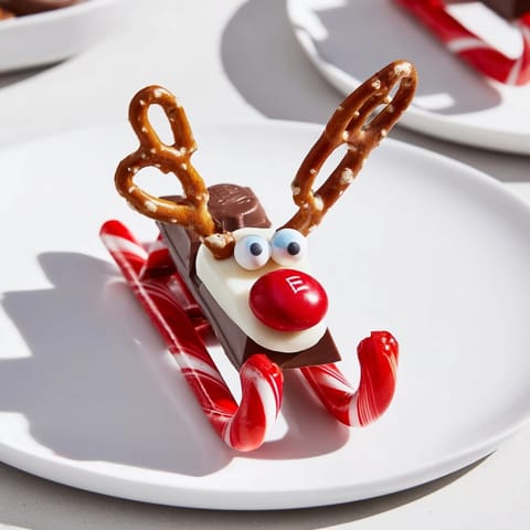 Rudolph Candy Cane Sleds