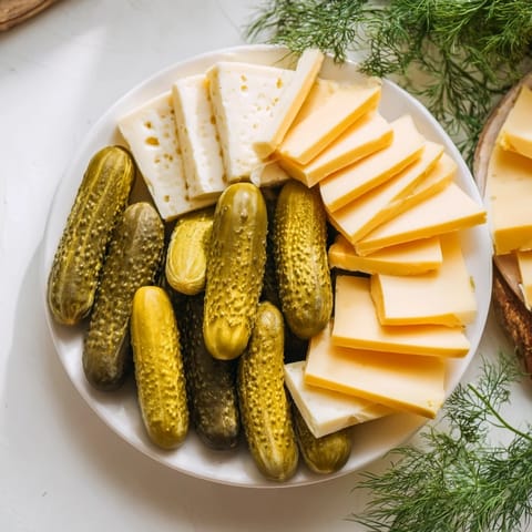 Dill Pickles Sliced Cheese