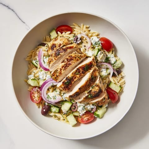 Griechische Huhn Orzo Bowls #131