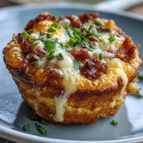 Savory breakfast egg muffins with cheddar, bacon, and peppers, neatly arranged on a wire cooling rack for a weekday meal.