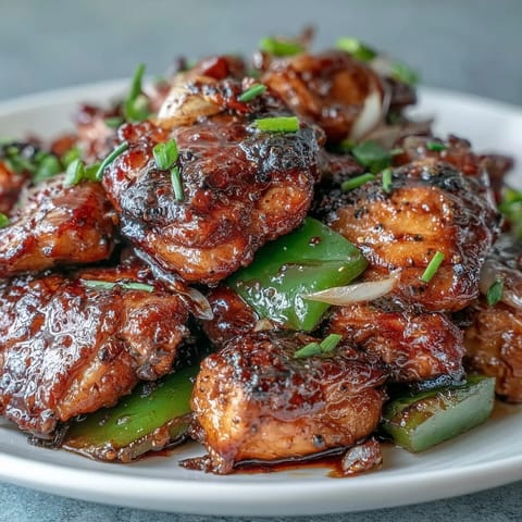 Black Pepper Chicken Gericht