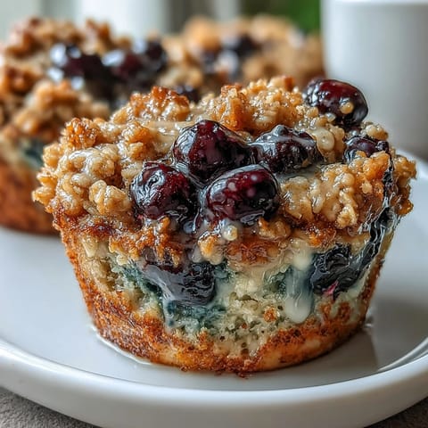 Lemon Blueberry Oatmeal Cups