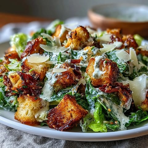 Sourdough Crouton Caesar Salad
