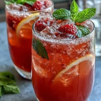 Himbeer Zitronen Spritz Mocktail